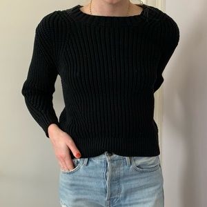 Everlane Black Knit Sweater